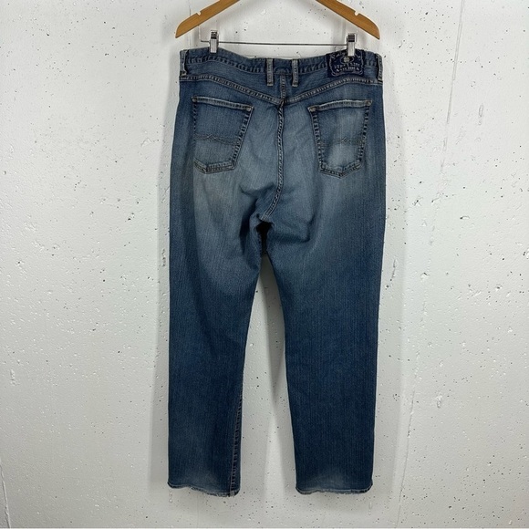 Vintage Y2K Lucky Brand Size 38 x 33.5 Destroyed Distressed Bootcut Jeans - Picture 8 of 15